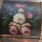 Medium Wooden Chest with Hand Painted Floral Designs and Gold Accents