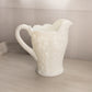 Vintage LE Smith Large White Milk Glass Dogwood Pitcher