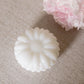 Vintage Small White Milk Glass Lidded Flower Lidded Jar