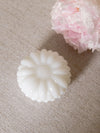 Vintage Small White Milk Glass Lidded Flower Lidded Jar