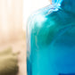 Modern Large Blenko Turquoise Blue Glass Water Bottle Carafe Vase