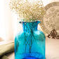 Modern Large Blenko Turquoise Blue Glass Water Bottle Carafe Vase