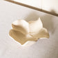 Modern Medium Arhaus Magnolia Flower Cream Ceramic Dish
