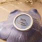 Retro Medium Periwinkle Purple Ceramic Flower Bowl
