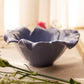 Retro Medium Periwinkle Purple Ceramic Flower Bowl