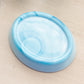 Mosser Blue Milk Glass Toothbrush Holder, Cup & Dish Bathroom Set