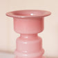Vintage Ombré Pink Opaline Glass Polish Vase or Candlestick