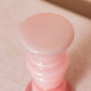 Vintage Ombré Pink Opaline Glass Polish Vase or Candlestick