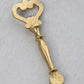 Ornate Brass Bottle Opener with Elephant Detail
