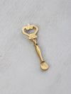 Ornate Brass Bottle Opener with Elephant Detail