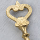 Ornate Brass Bottle Opener with Elephant Detail