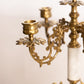 Vintage Brass and Marble Stone Candelabra (Made in Italy)