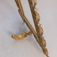 Ornate Large Gold Tone Metal Rectangular Standing Frame