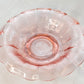 Vintage Paden City Peacock and Wild Rose Pink Flared Bowl