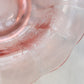 Vintage Paden City Peacock and Wild Rose Pink Flared Bowl
