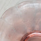 Vintage Paden City Peacock and Wild Rose Pink Flared Bowl