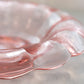 Vintage Paden City Peacock and Wild Rose Pink Flared Bowl