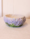 Periwinkle Purple Ceramic Hydrangea Flower Bowl or Planter