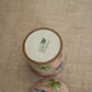 Vintage Small Light Pink Enamel-on-Brass Lidded Butterfly Jar