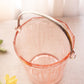 Vintage Medium Cambridge Glass Cleo Pink Glass Ice Bucket