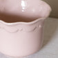 Medium Light Pink Ceramic Scalloped Ruffled Planter