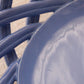 Primo'Gi Medium Blue Circular Ceramic Woven Basket Bowl
