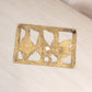 Vintage Brass Rectangular Trivet with 3 Geese