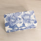 Rectangular White and Blue Ceramic Floral Lidded Box
