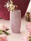 Small Avon Light Purple Fluted Porcelain Bud Vase