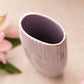 Small Avon Light Purple Fluted Porcelain Bud Vase