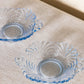 Vintage Cambridge Glass Moonlight Blue Small Dishes (Set of 2)
