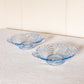 Vintage Cambridge Glass Moonlight Blue Small Dishes (Set of 2)
