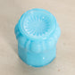 Small Blue Milk Glass Oval Detail Toothpick Holder