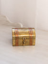 Small Brass and Copper Hinged Lid Chest