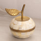 Small Brass and Mother of Pearl Apple Jar