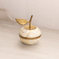 Small Brass and Mother of Pearl Apple Jar