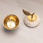 Small Brass and Mother of Pearl Apple Jar