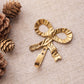 Small Brass Bow Wall Decor Hook