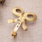 Small Brass Bow Wall Decor Hook