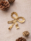 Small Brass Bow Wall Decor Hook