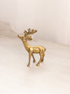 Small Brass Buck Deer Figurine