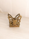 Small Brass Butterfly Napkin Letter Holder