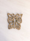 Small Brass Butterfly Trivet