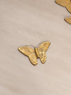 Small Brass Butterfly Wall Decor Accent (With Antenna)