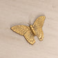 Small Brass Butterfly Wall Decor Accent (With Antenna)