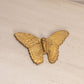 Small Brass Butterfly Wall Decor Accent (without Antenna)