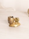 Small Brass Chicken with Egg Toothpick Holder