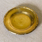 Small Brass Circular Dish with Bamboo Detail Edge