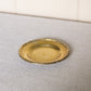 Small Brass Circular Dish with Bamboo Detail Edge