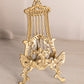 Small Brass Easel with Ornate Designs